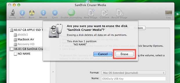 what do i format my lexar usb drive for mac